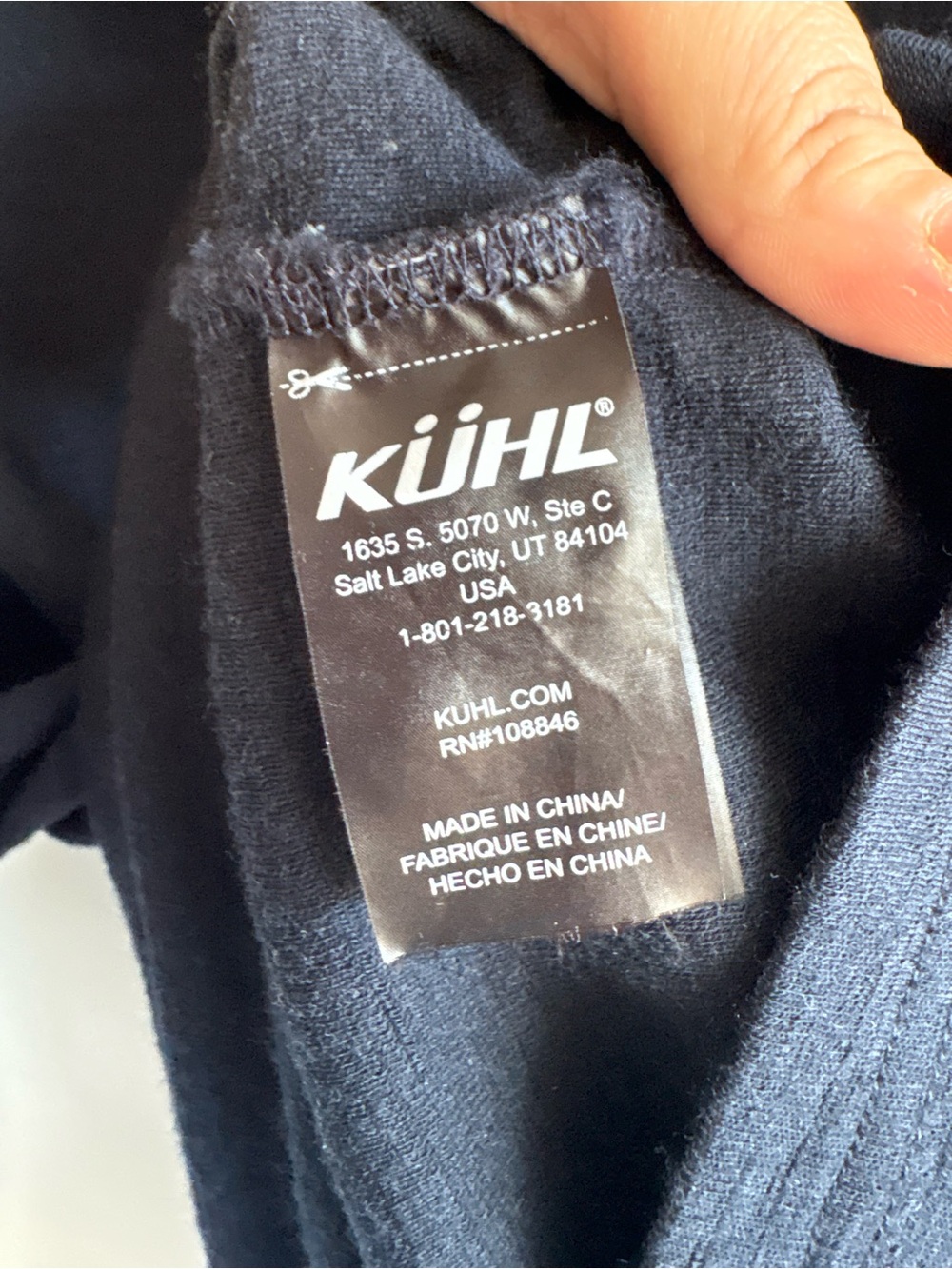 KÜHL Interceptr Merino Wool Quarter Zip Pullover Navy Sweater Men’s Large - Picture 12 of 13